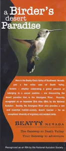 A Birder's Desert Paradise brochure