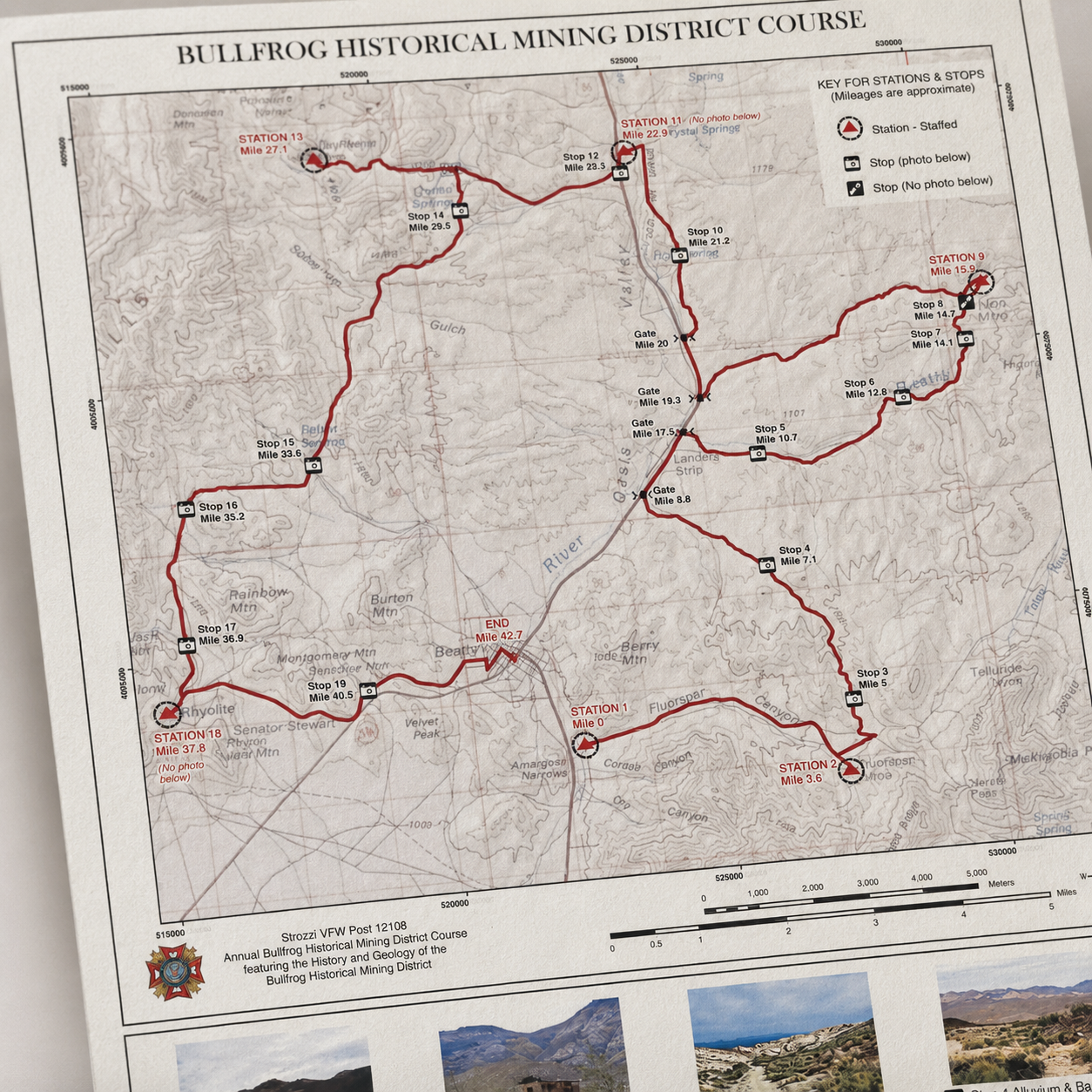 NV Ghost Town Map