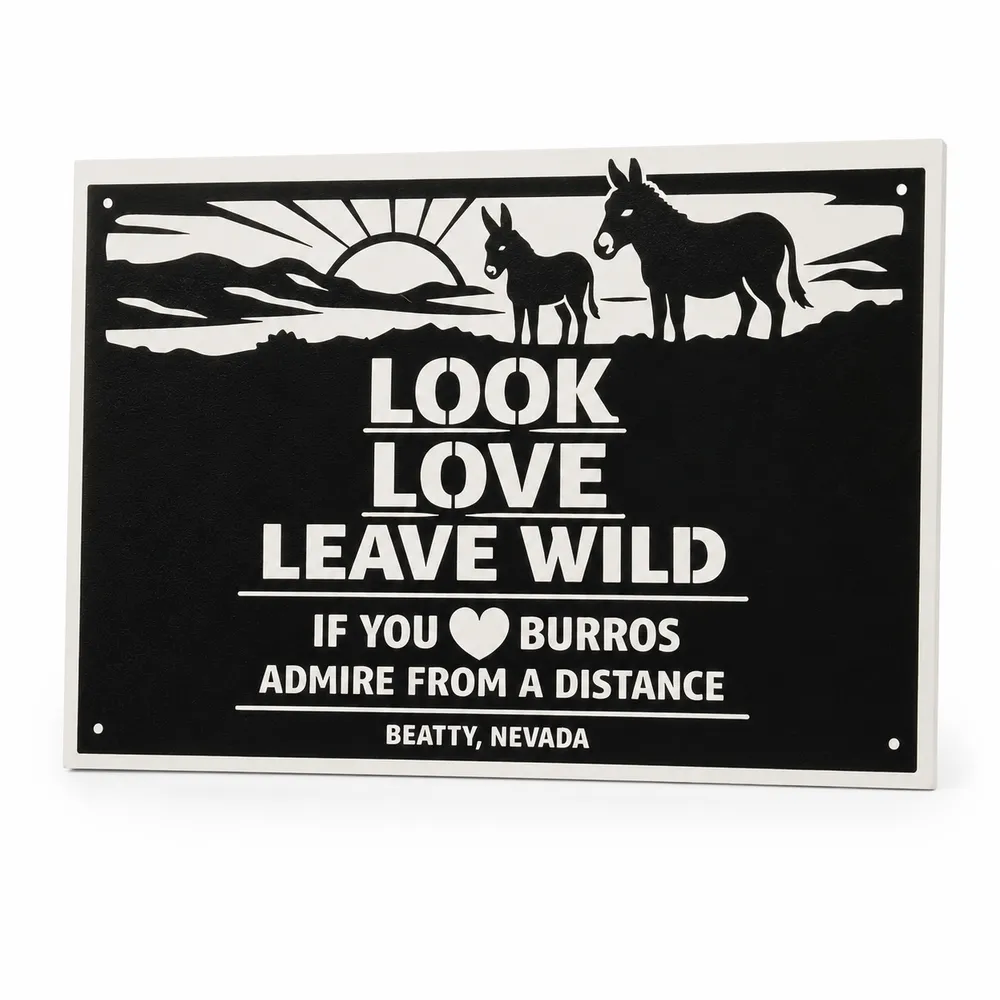 Burro Metal Sign